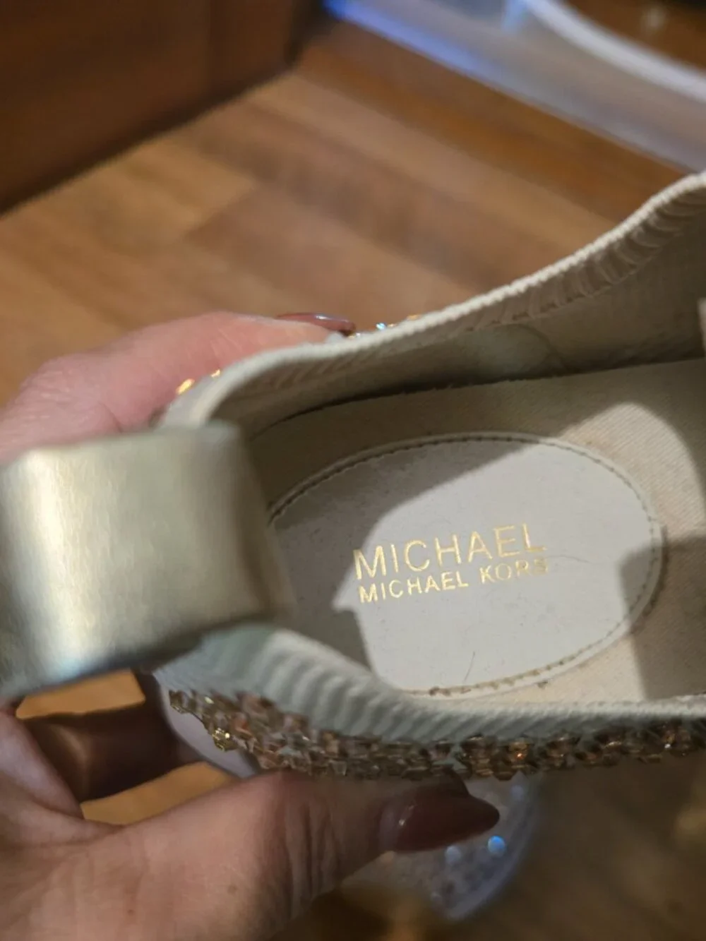 MICHAEL Michael Kors Bodie Rhinestone Slip On Trainers